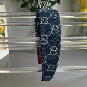 Gucci-custom made denim headband- 1.5” width